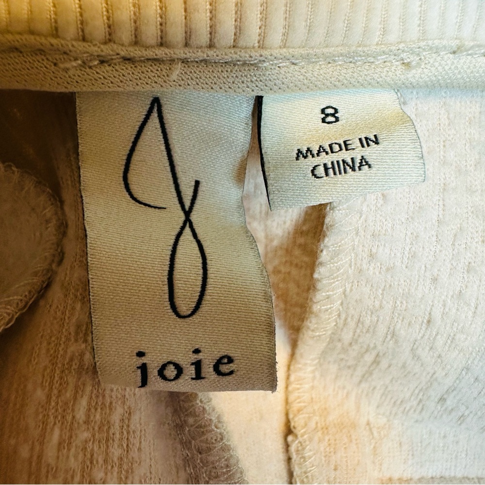 Joie Women’s Corduroy High Rise Flare Leg Button Front Pants Size 8 - Picture 8 of 9